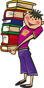 boy book stack - pixabay